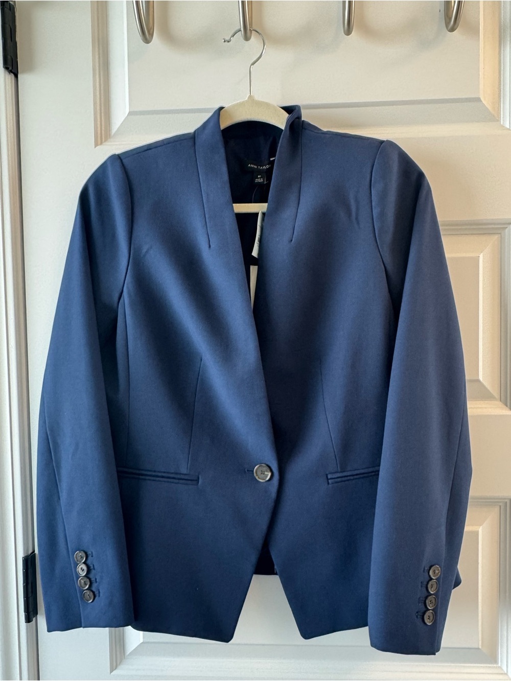 Ann Taylor Petite Navy Single-Button Women's Blazer Brand New